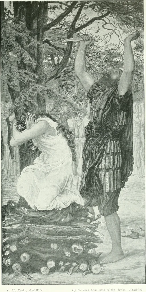 An illustration from Sacred art; the Bible story pictured by eminent modern painters;, 1903, leaf 158