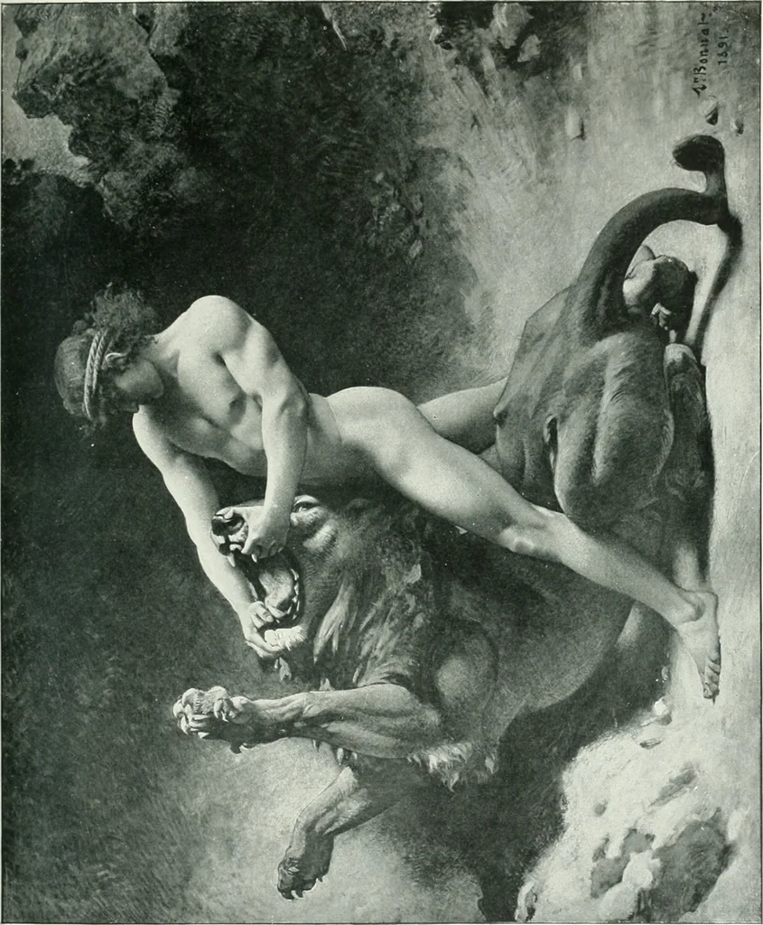An illustration from Sacred art; the Bible story pictured by eminent modern painters;, 1903, leaf 160