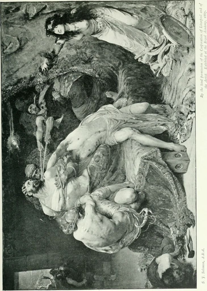 An illustration from Sacred art; the Bible story pictured by eminent modern painters;, 1903, leaf 162