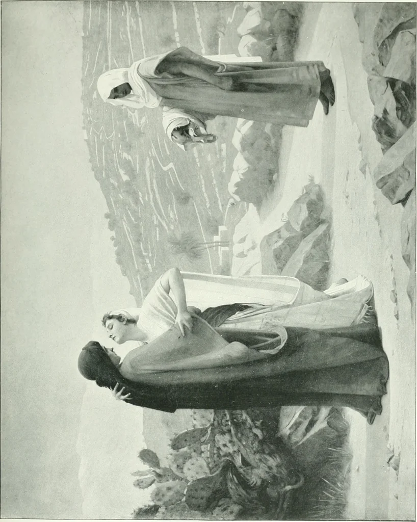 An illustration from Sacred art; the Bible story pictured by eminent modern painters;, 1903, leaf 166