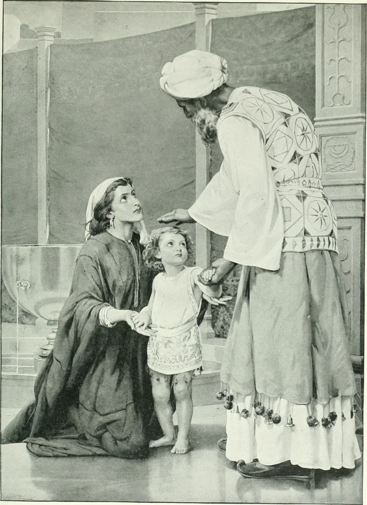 An illustration from Sacred art; the Bible story pictured by eminent modern painters;, 1903, leaf 172
