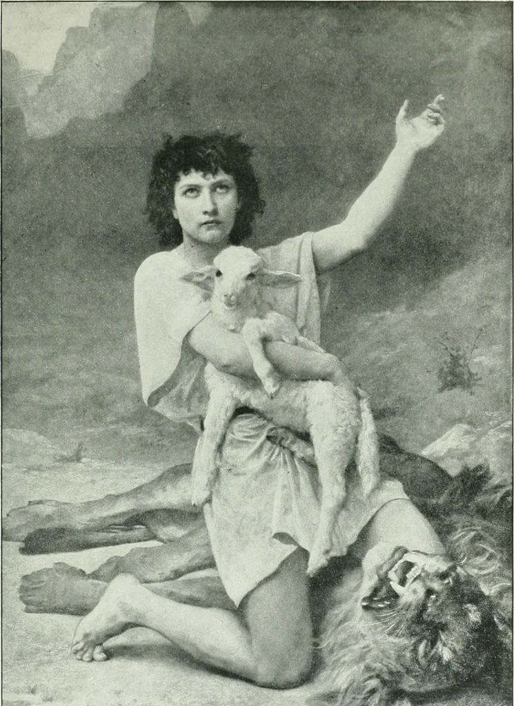 An illustration from Sacred art; the Bible story pictured by eminent modern painters;, 1903, leaf 176