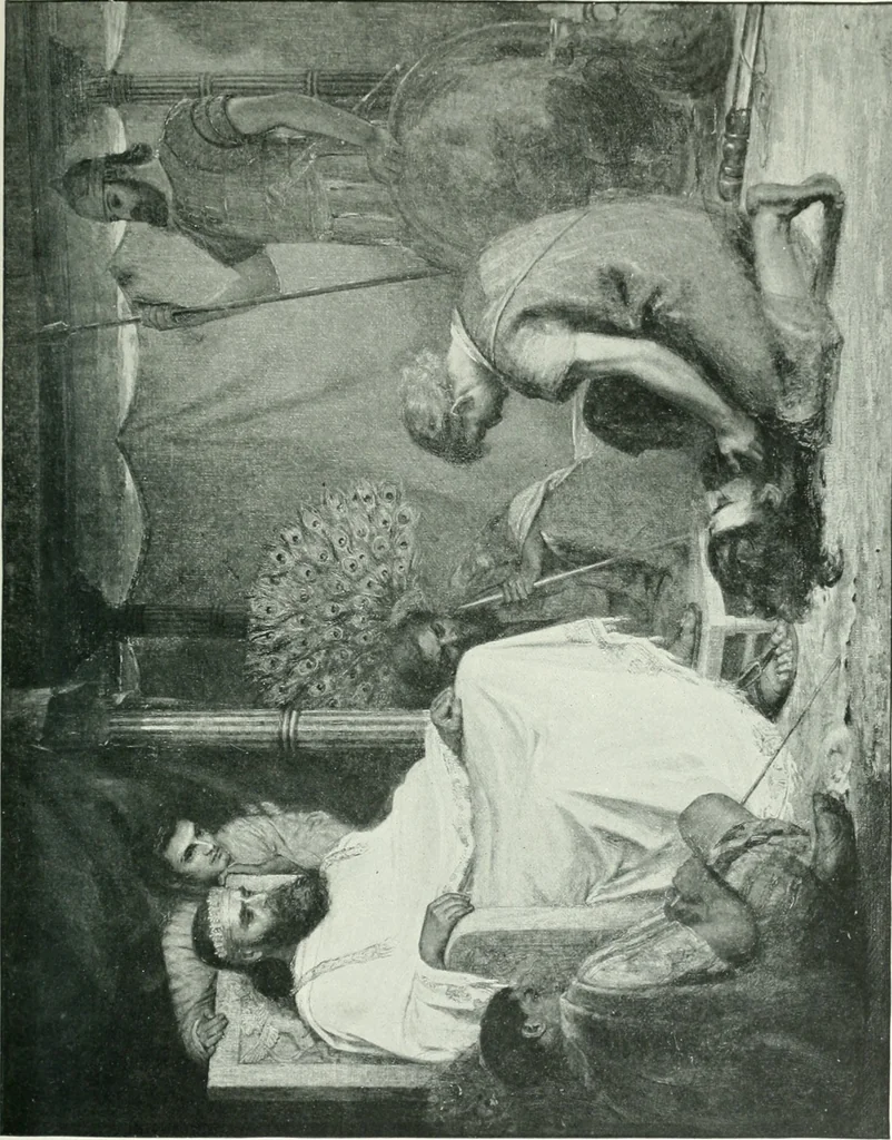 An illustration from Sacred art; the Bible story pictured by eminent modern painters;, 1903, leaf 180