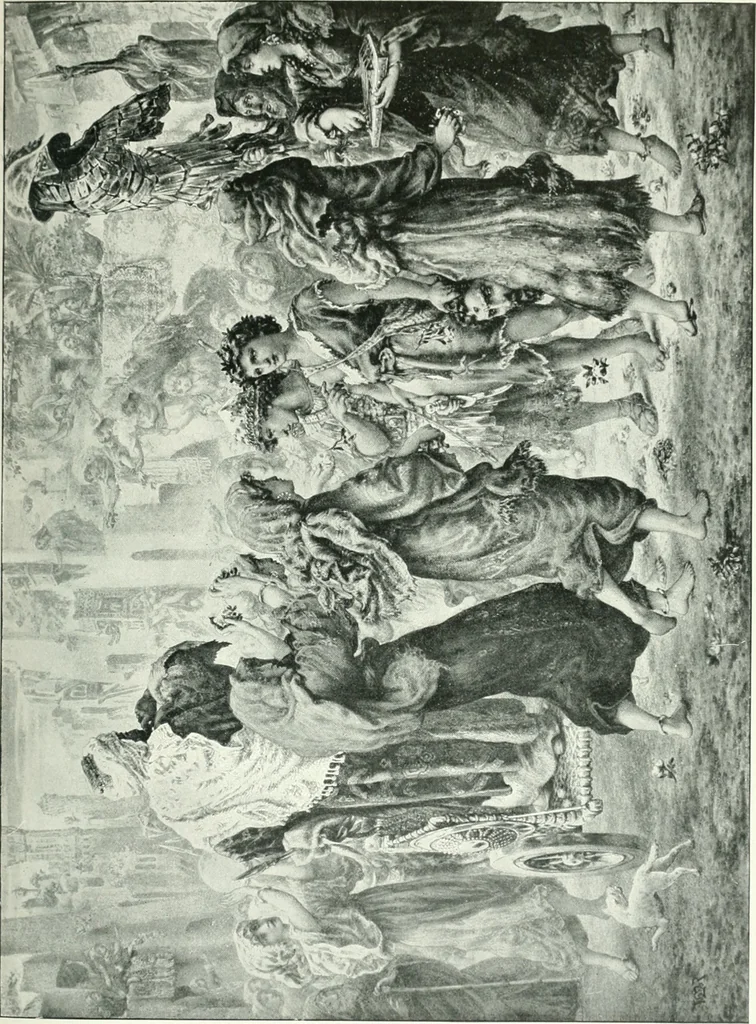 An illustration from Sacred art; the Bible story pictured by eminent modern painters;, 1903, leaf 182