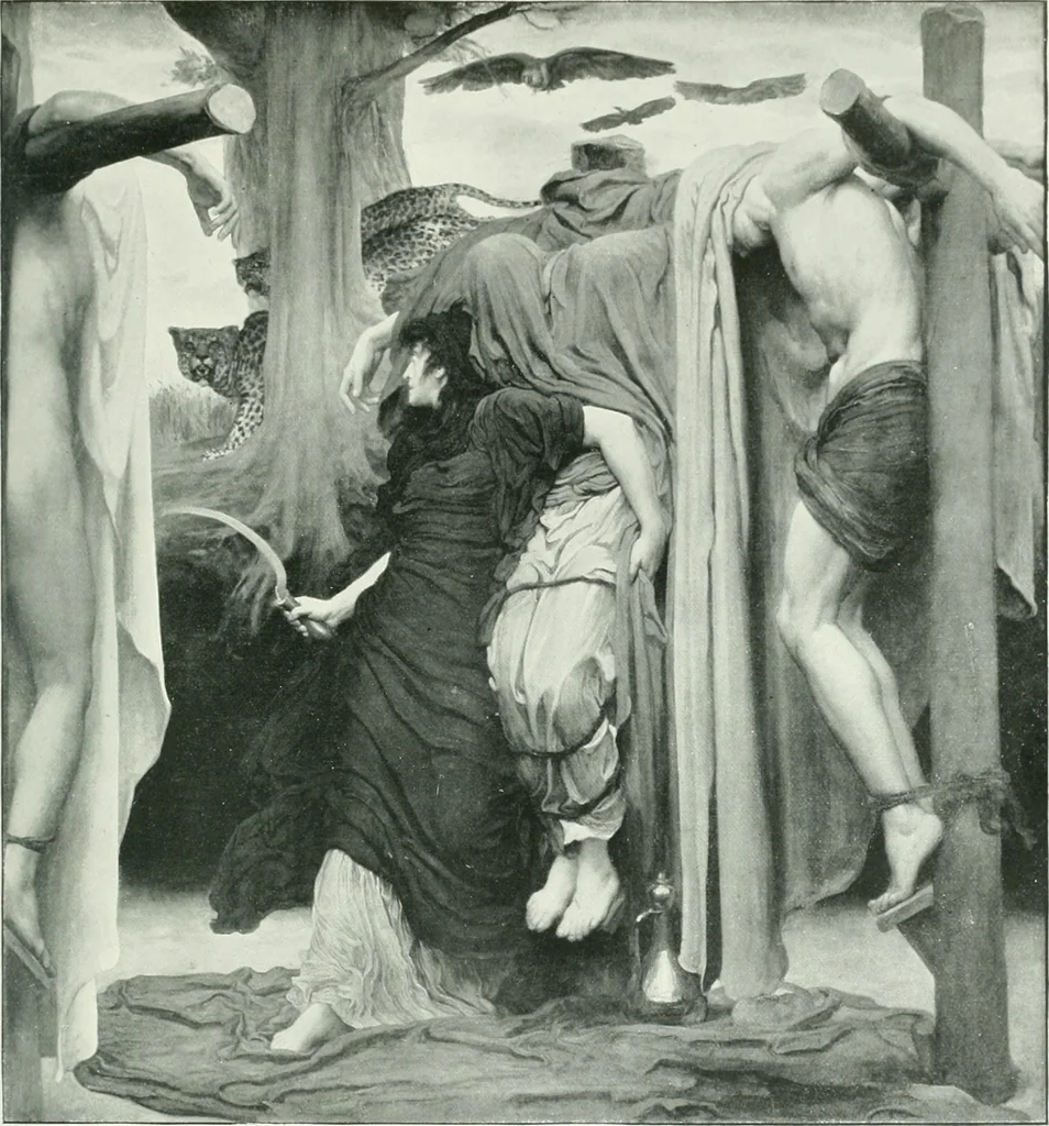 An illustration from Sacred art; the Bible story pictured by eminent modern painters;, 1903, leaf 188