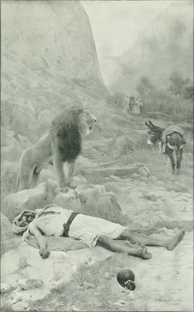 An illustration from Sacred art; the Bible story pictured by eminent modern painters;, 1903, leaf 196