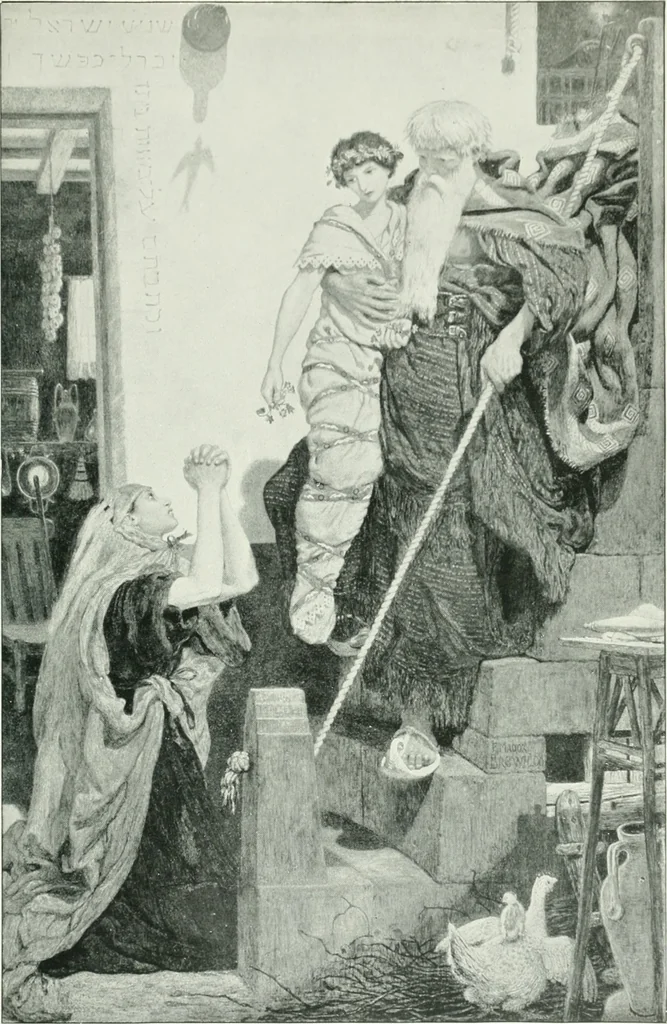 An illustration from Sacred art; the Bible story pictured by eminent modern painters;, 1903, leaf 202