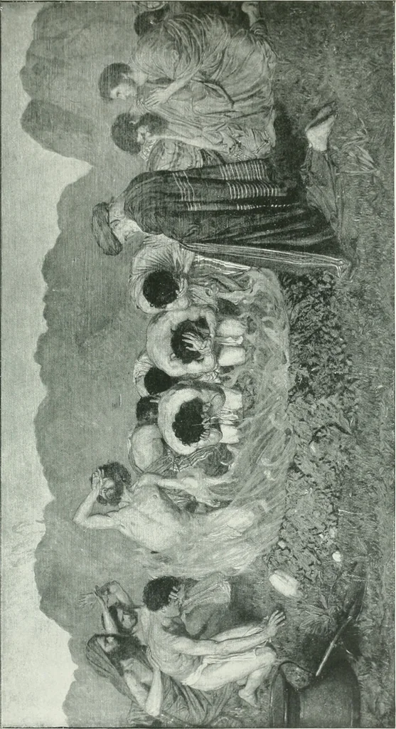 An illustration from Sacred art; the Bible story pictured by eminent modern painters;, 1903, leaf 204