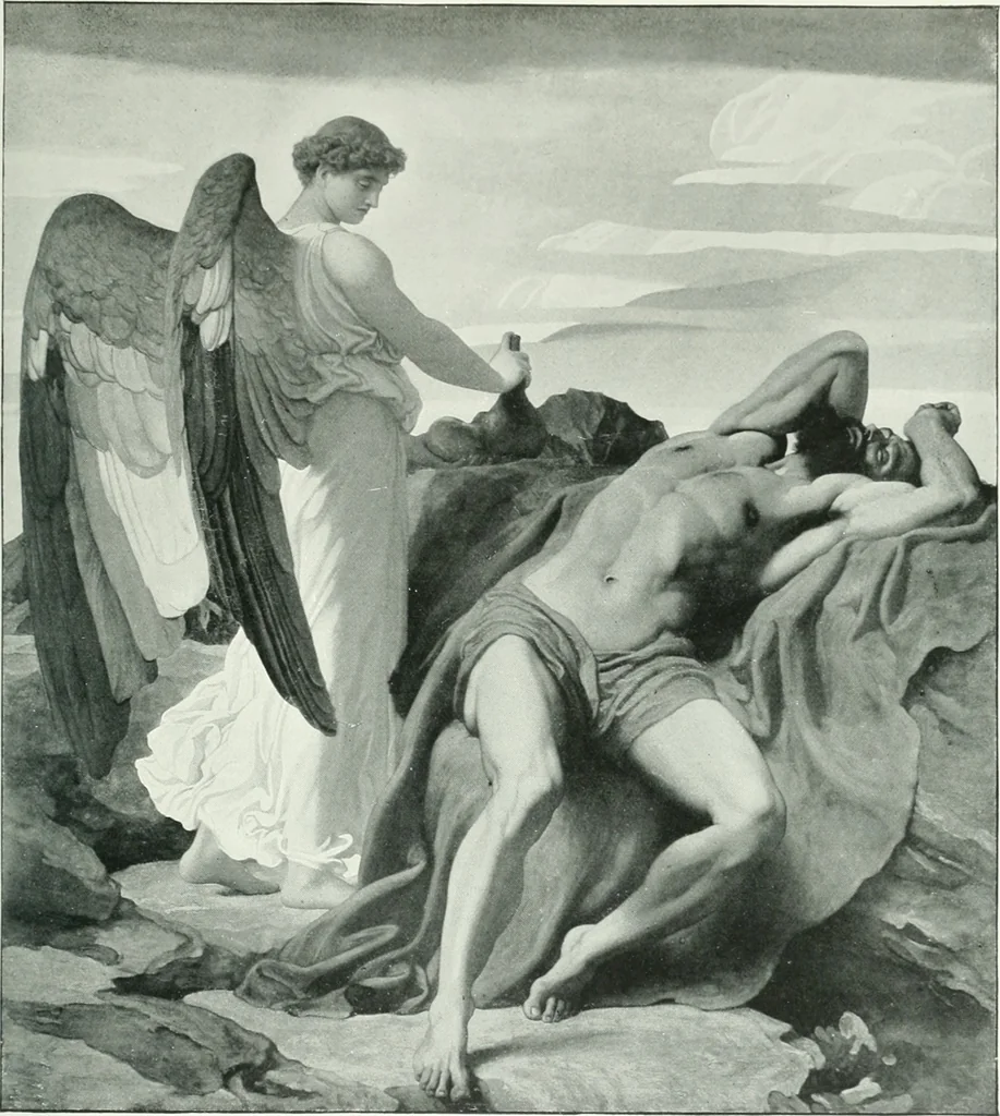 An illustration from Sacred art; the Bible story pictured by eminent modern painters;, 1903, leaf 206