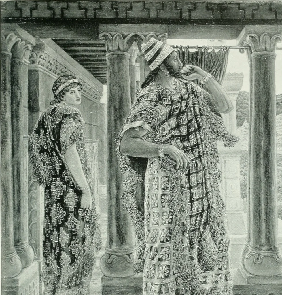 An illustration from Sacred art; the Bible story pictured by eminent modern painters;, 1903, leaf 208