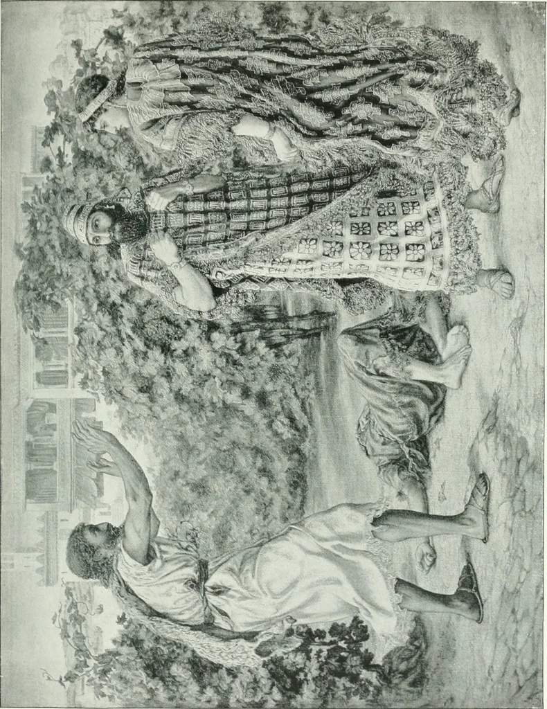 An illustration from Sacred art; the Bible story pictured by eminent modern painters;, 1903, leaf 214