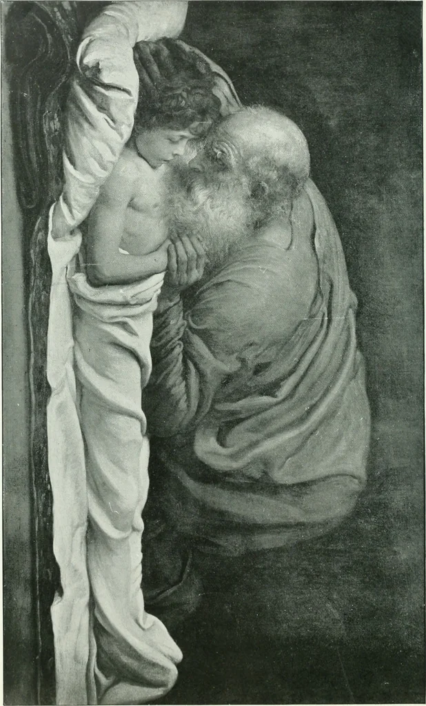 An illustration from Sacred art; the Bible story pictured by eminent modern painters;, 1903, leaf 218
