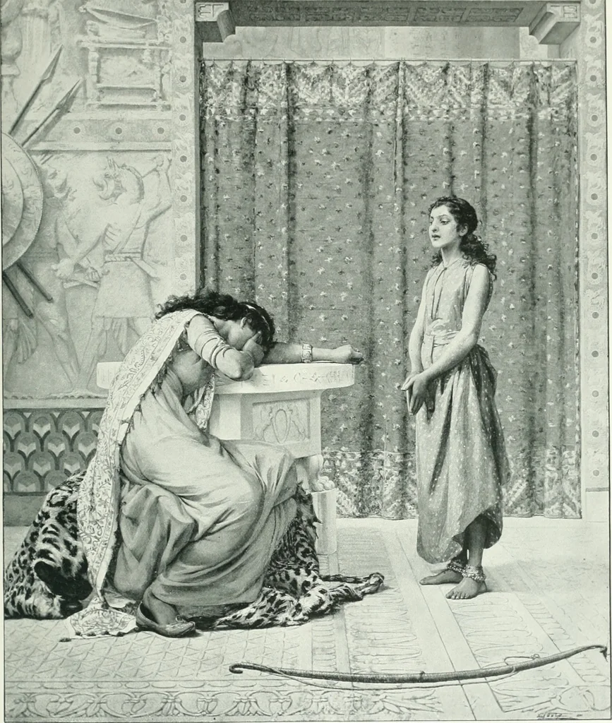 An illustration from Sacred art; the Bible story pictured by eminent modern painters;, 1903, leaf 220