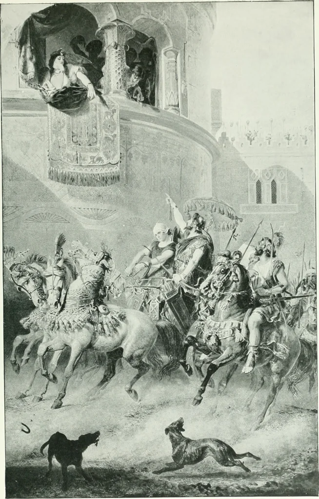 An illustration from Sacred art; the Bible story pictured by eminent modern painters;, 1903, leaf 222