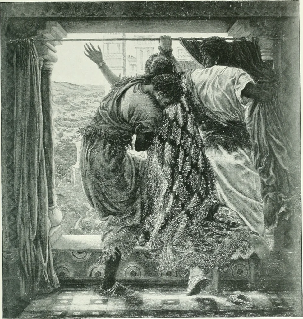 An illustration from Sacred art; the Bible story pictured by eminent modern painters;, 1903, leaf 224