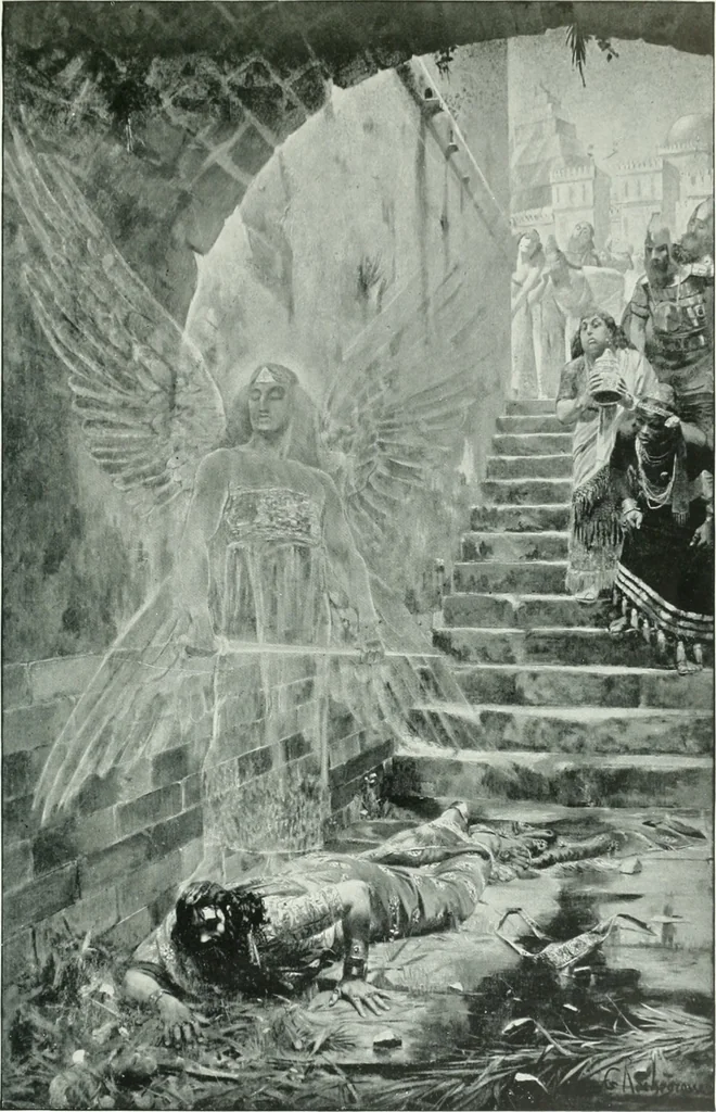 An illustration from Sacred art; the Bible story pictured by eminent modern painters;, 1903, leaf 254