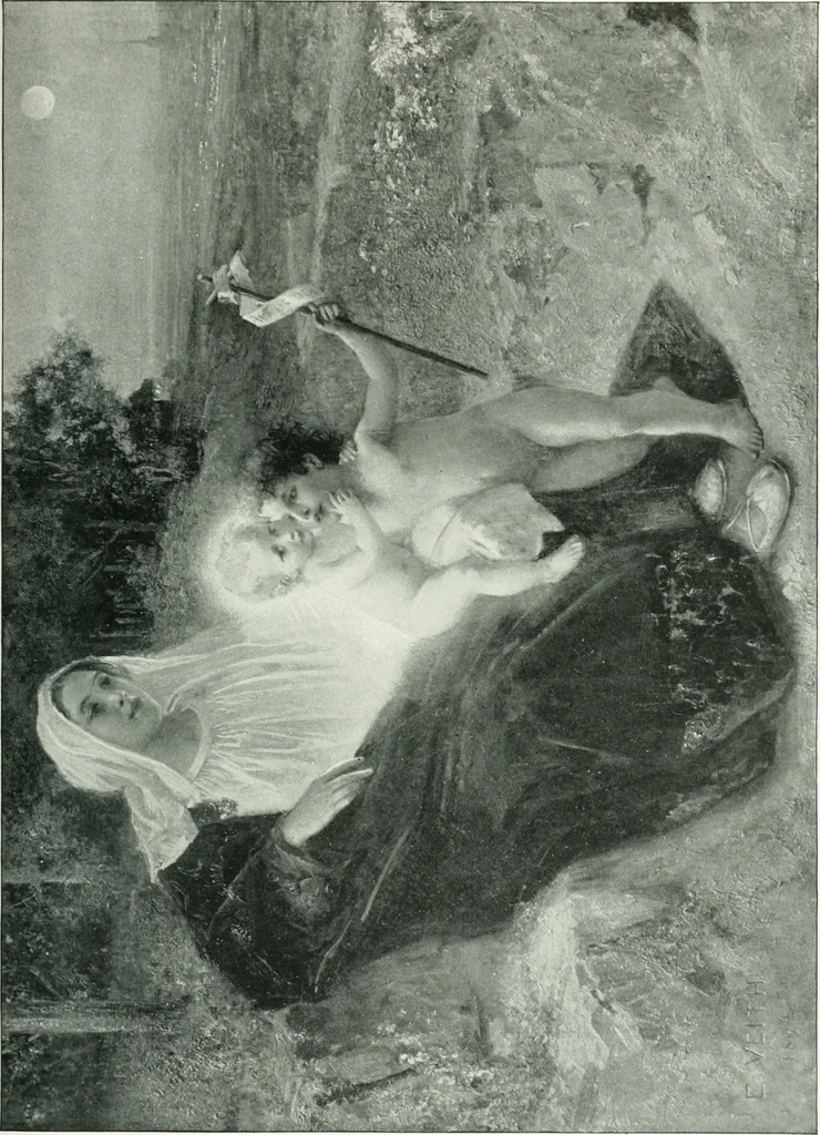 An illustration from Sacred art; the Bible story pictured by eminent modern painters;, 1903, leaf 296