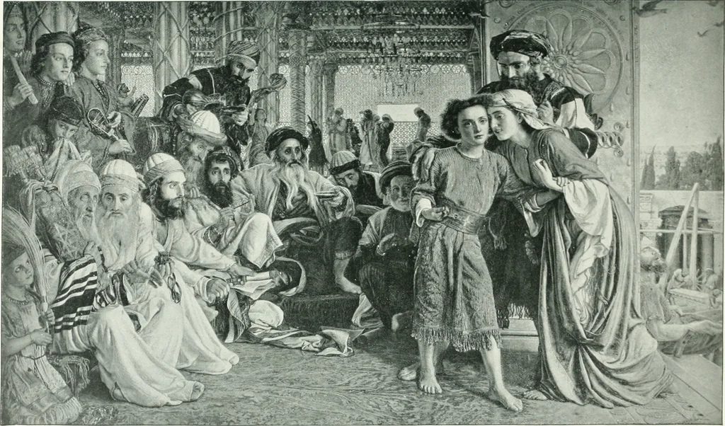 An illustration from Sacred art; the Bible story pictured by eminent modern painters;, 1903, leaf 302
