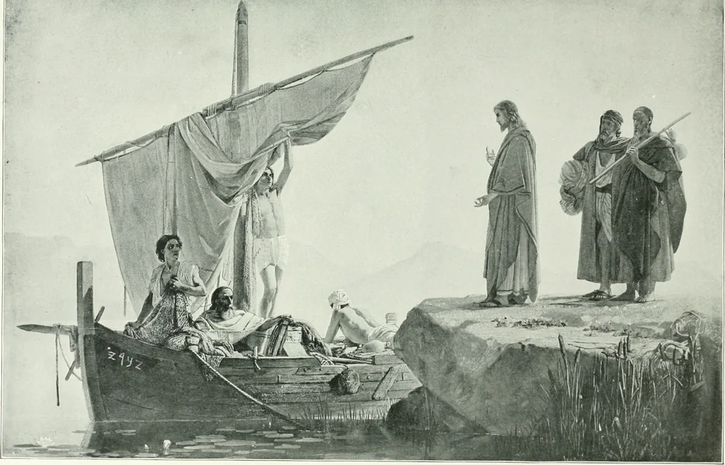 An illustration from Sacred art; the Bible story pictured by eminent modern painters;, 1903, leaf 314