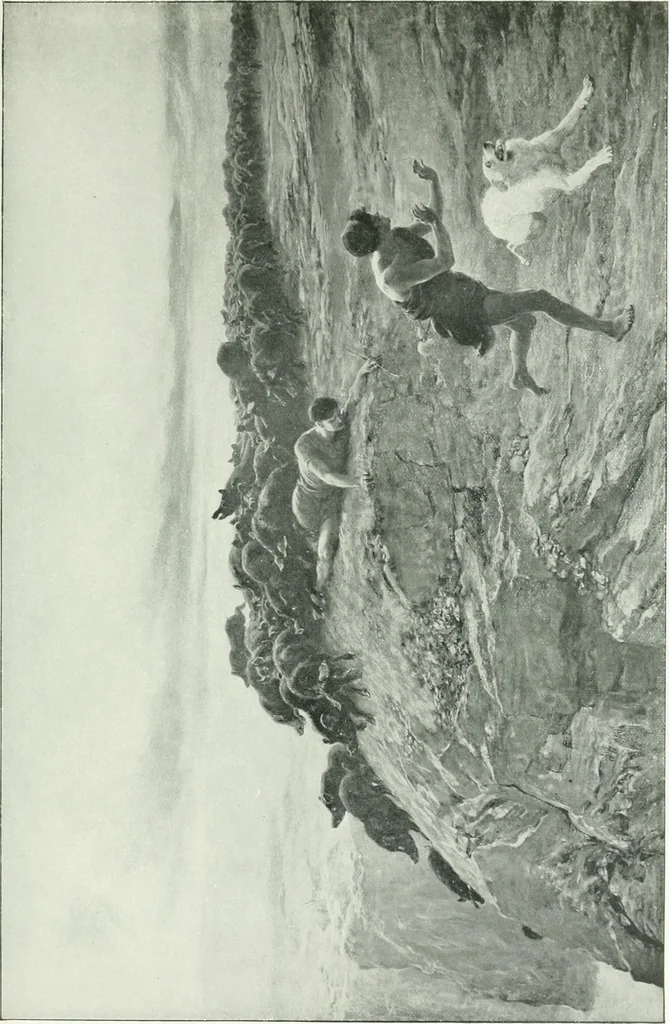 An illustration from Sacred art; the Bible story pictured by eminent modern painters;, 1903, leaf 318