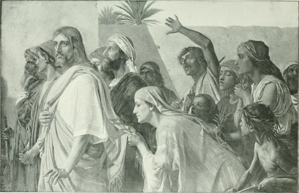 An illustration from Sacred art; the Bible story pictured by eminent modern painters;, 1903, leaf 326