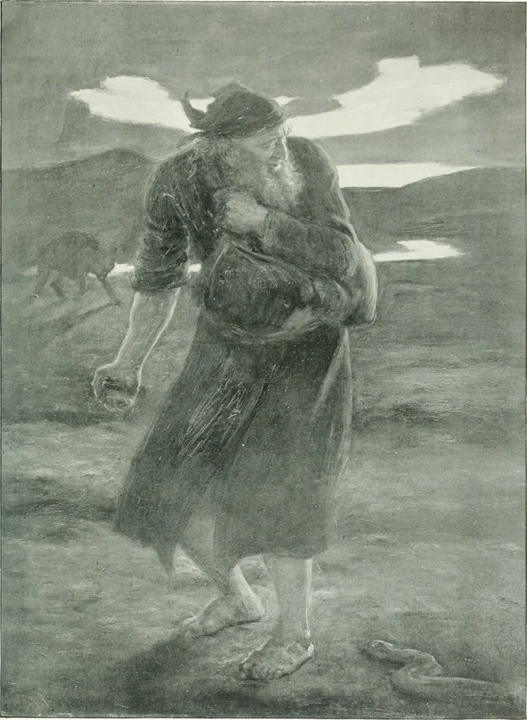 An illustration from Sacred art; the Bible story pictured by eminent modern painters;, 1903, leaf 332