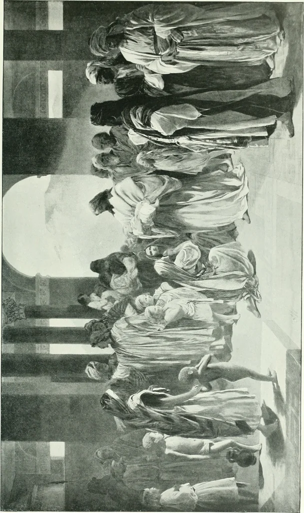 An illustration from Sacred art; the Bible story pictured by eminent modern painters;, 1903, leaf 358