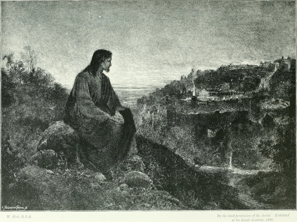 An illustration from Sacred art; the Bible story pictured by eminent modern painters;, 1903, leaf 364
