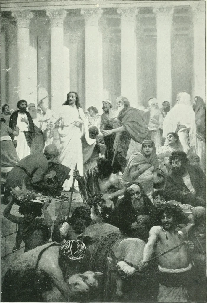 An illustration from Sacred art; the Bible story pictured by eminent modern painters;, 1903, leaf 366