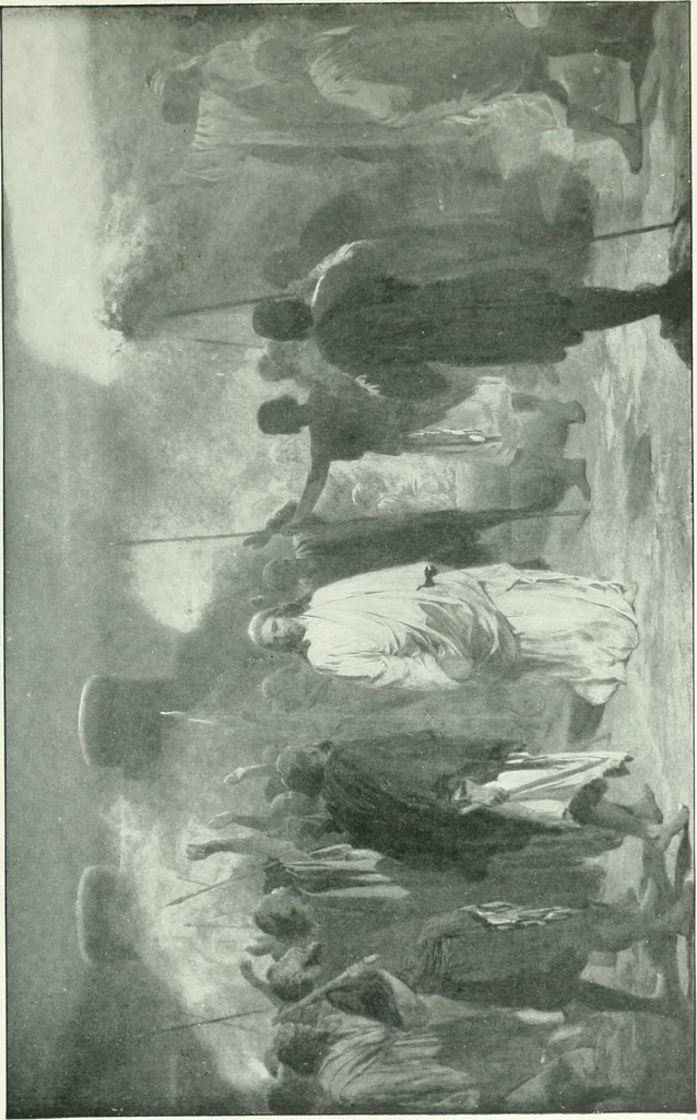 An illustration from Sacred art; the Bible story pictured by eminent modern painters;, 1903, leaf 384
