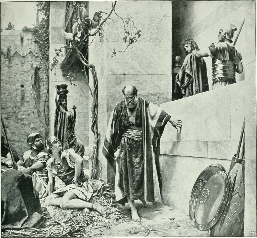 An illustration from Sacred art; the Bible story pictured by eminent modern painters;, 1903, leaf 386
