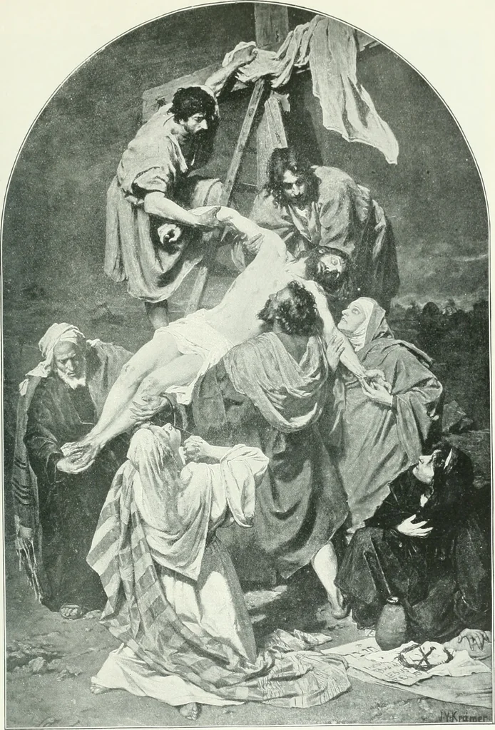 An illustration from Sacred art; the Bible story pictured by eminent modern painters;, 1903, leaf 402