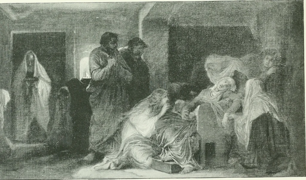 An illustration from Sacred art; the Bible story pictured by eminent modern painters;, 1903, leaf 408