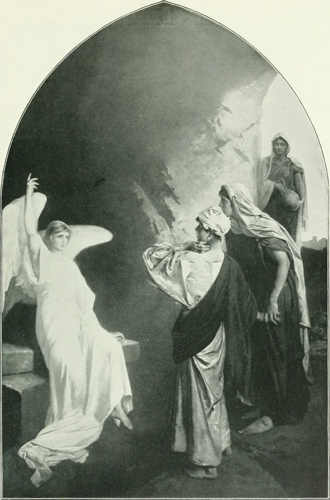 An illustration from Sacred art; the Bible story pictured by eminent modern painters;, 1903, leaf 414