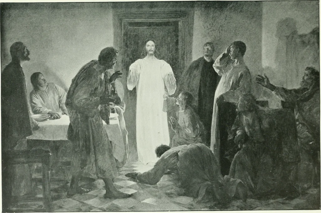 An illustration from Sacred art; the Bible story pictured by eminent modern painters;, 1903, leaf 422