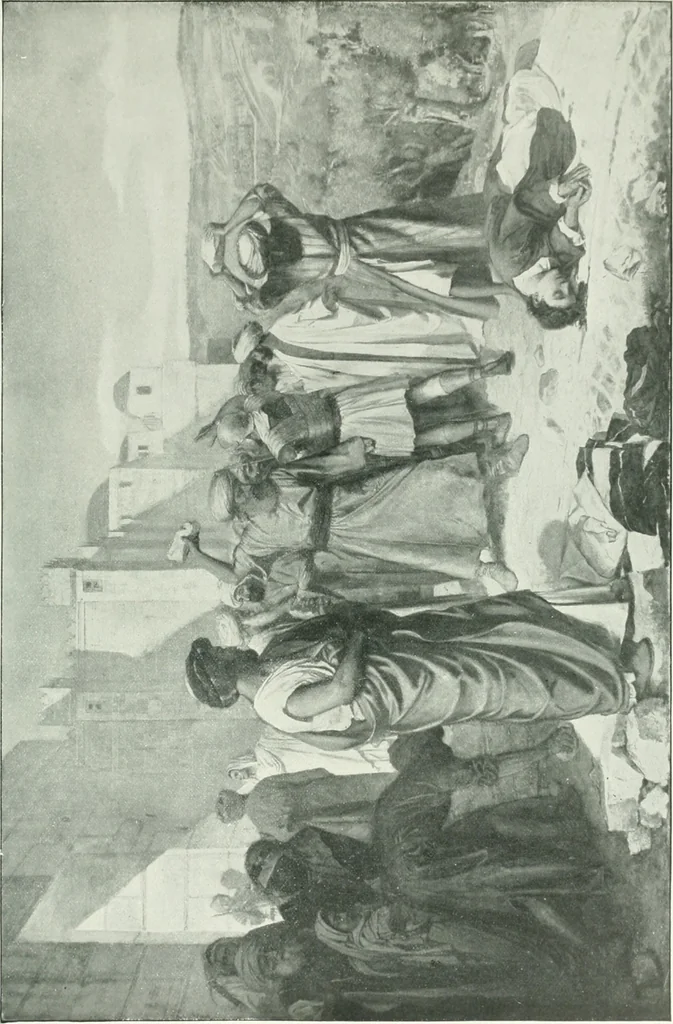An illustration from Sacred art; the Bible story pictured by eminent modern painters;, 1903, leaf 428
