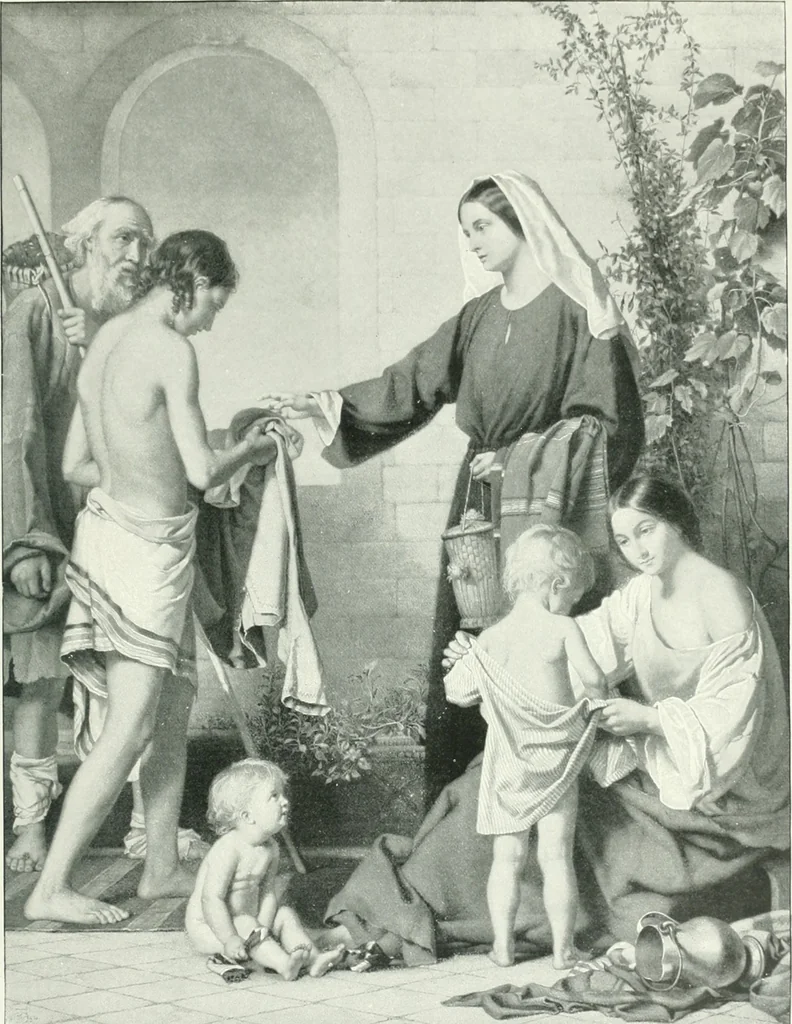 An illustration from Sacred art; the Bible story pictured by eminent modern painters;, 1903, leaf 432