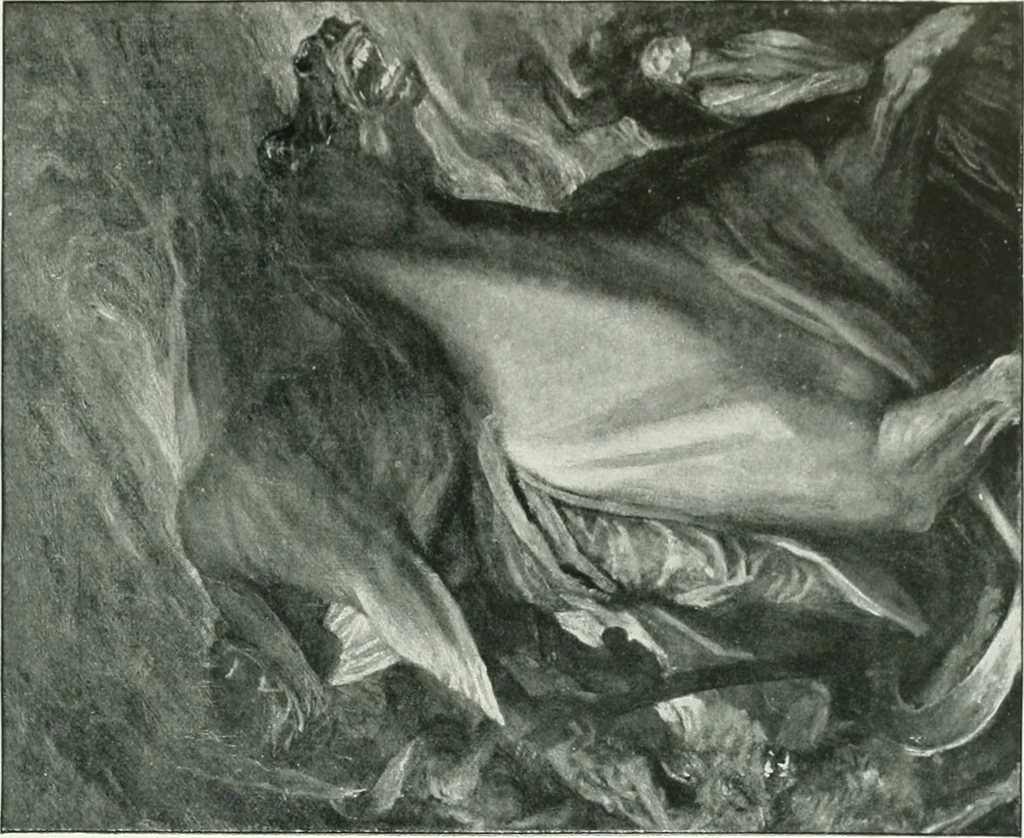 An illustration from Sacred art; the Bible story pictured by eminent modern painters;, 1903, leaf 436