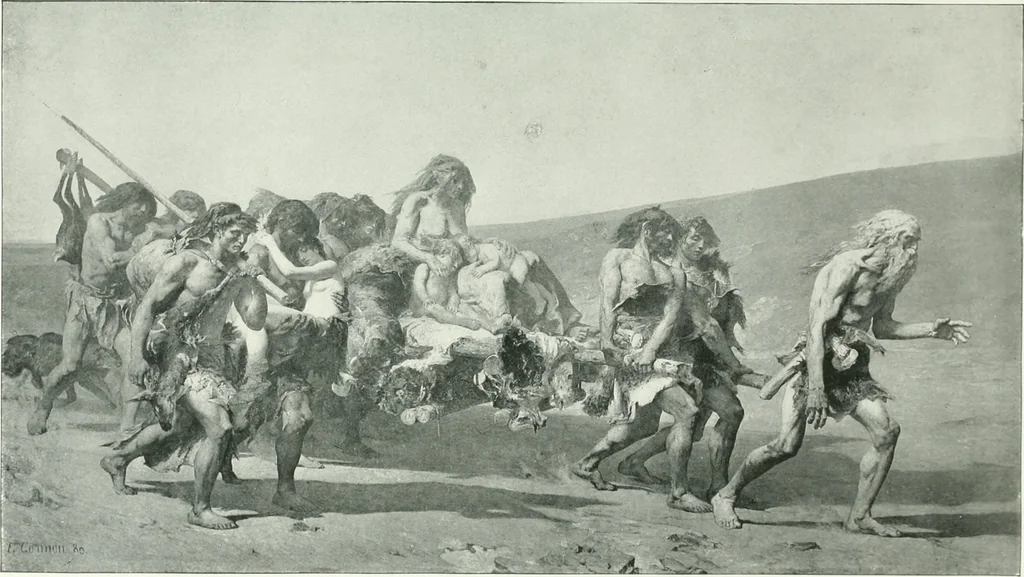 An illustration from Sacred art; the Bible story pictured by eminent modern painters;, 1903, leaf 74