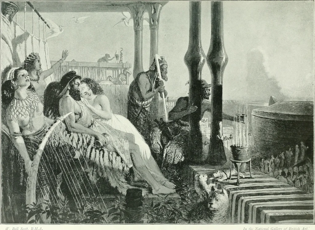 An illustration from Sacred art; the Bible story pictured by eminent modern painters;, 1903, leaf 78