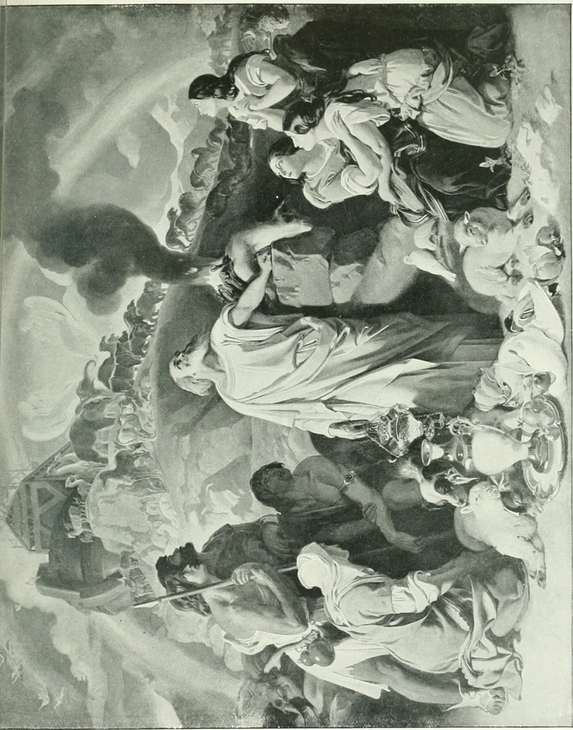 An illustration from Sacred art; the Bible story pictured by eminent modern painters;, 1903, leaf 84