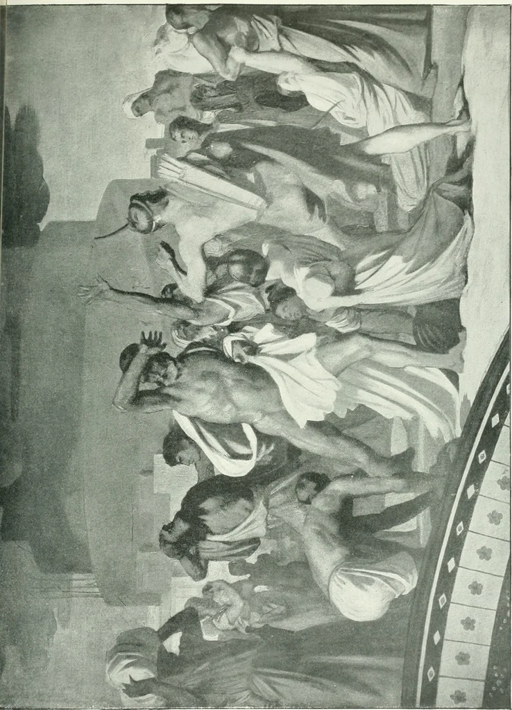 An illustration from Sacred art; the Bible story pictured by eminent modern painters;, 1903, leaf 88