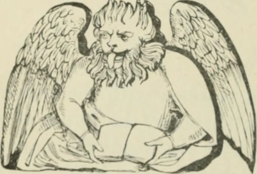 An illustration from Sacred and legendary art : containing legends of the angels and archangels, the evangelists, the apostles, the doctors of the Church and St. Mary Magdalene as represented in the fine arts, 1911, leaf 167