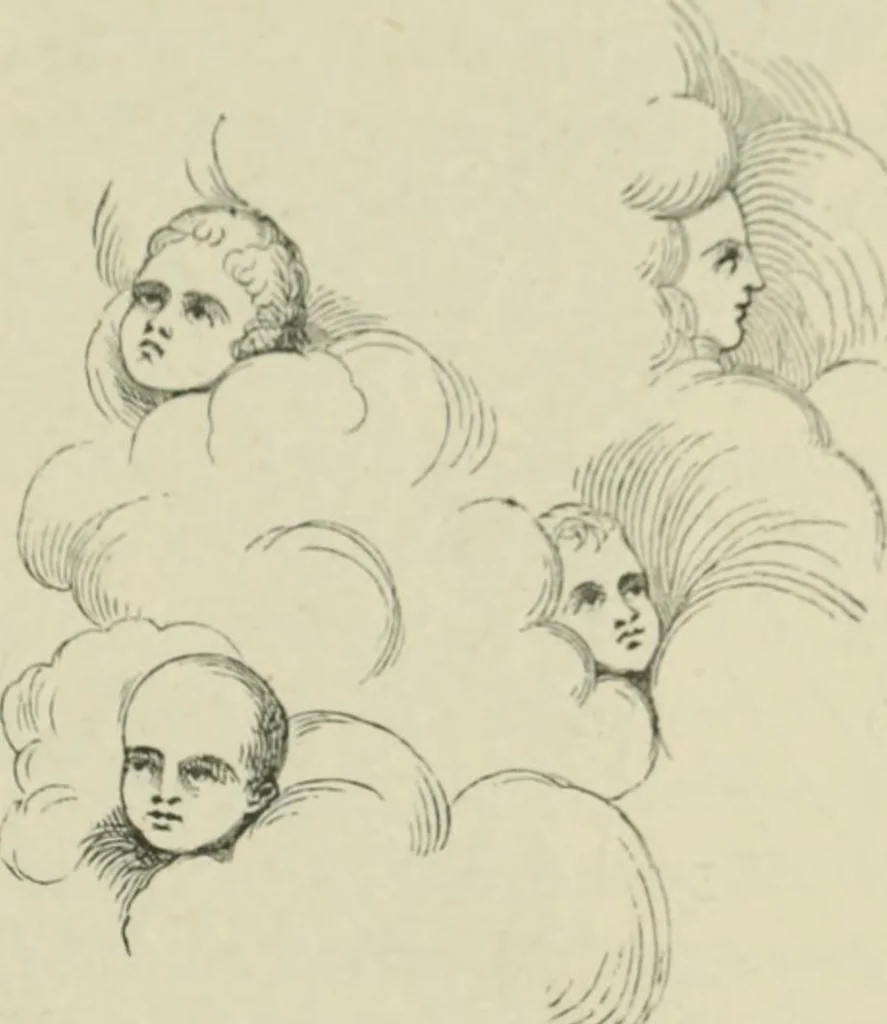 An illustration from Sacred and legendary art : containing legends of the angels and archangels, the evangelists, the apostles, the doctors of the Church and St. Mary Magdalene as represented in the fine arts, 1911, leaf 76