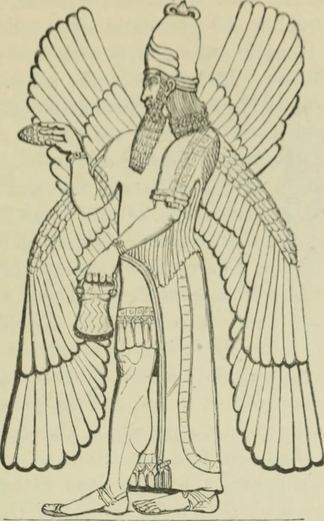 An illustration from Sacred and legendary art : containing legends of the angels and archangels, the evangelists, the apostles, the doctors of the Church and St. Mary Magdalene as represented in the fine arts, 1911, leaf 80