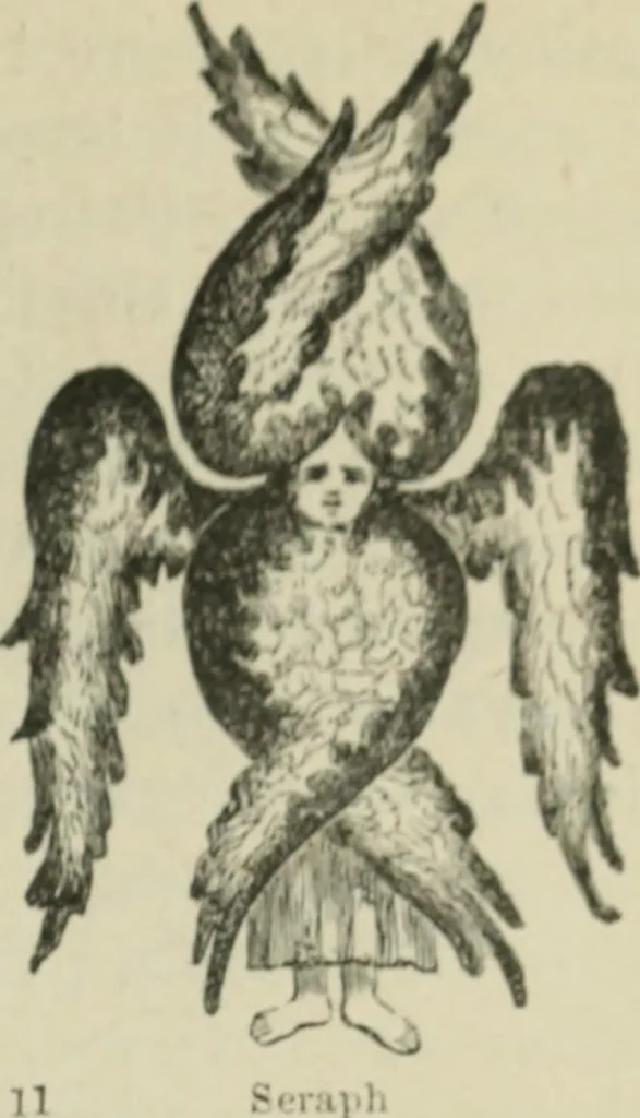 An illustration from Sacred and legendary art : containing legends of the angels and archangels, the evangelists, the apostles, the doctors of the Church and St. Mary Magdalene as represented in the fine arts, 1911, leaf 82