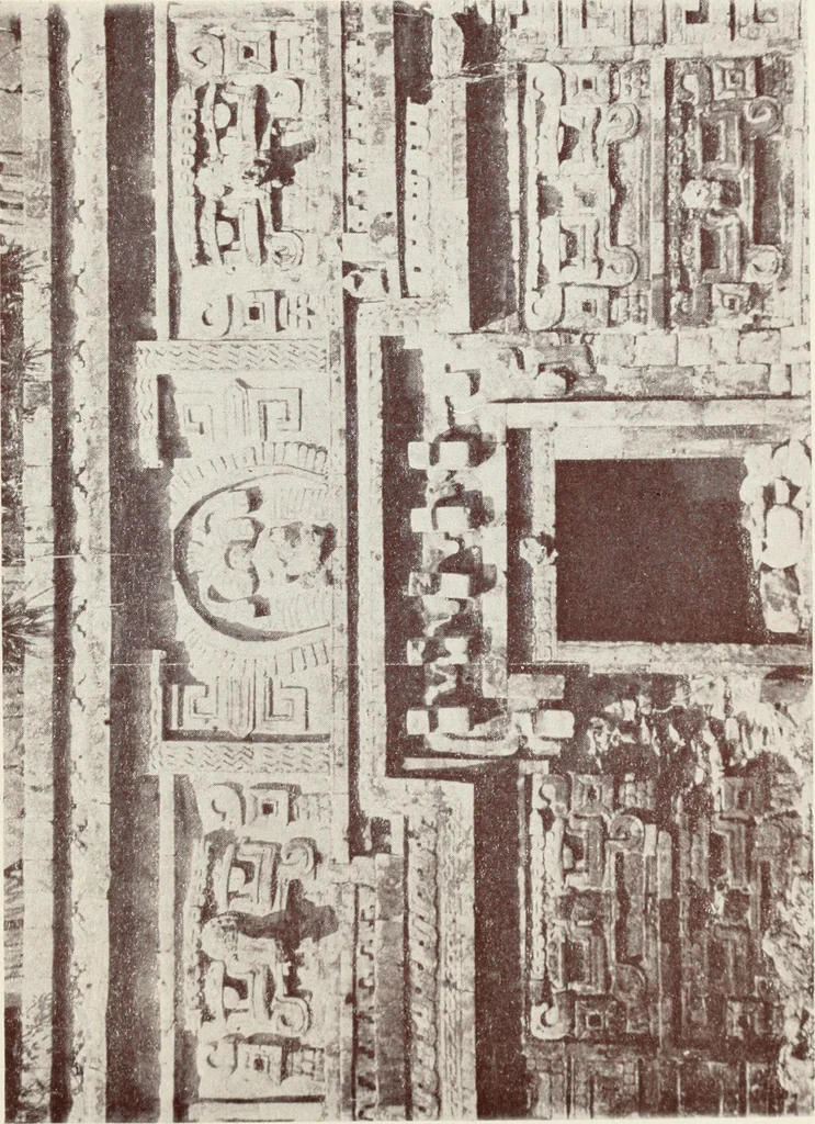 An illustration from Sacred mysteries among the Mayas and the Quiches, 11,500 years ago ; their relation to the sacred mysteries of Egypt, Greece, Chaldea and India; Free Masonry in times anterior to the Temple of Solomon, 1909, leaf 102