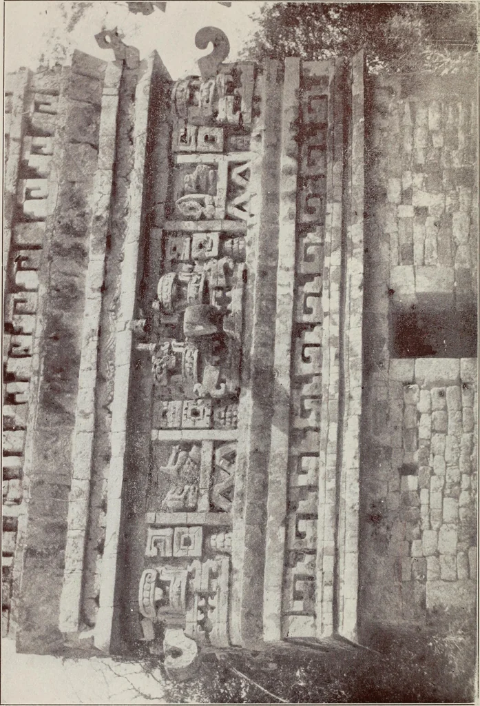 An illustration from Sacred mysteries among the Mayas and the Quiches, 11,500 years ago ; their relation to the sacred mysteries of Egypt, Greece, Chaldea and India; Free Masonry in times anterior to the Temple of Solomon, 1909, leaf 133