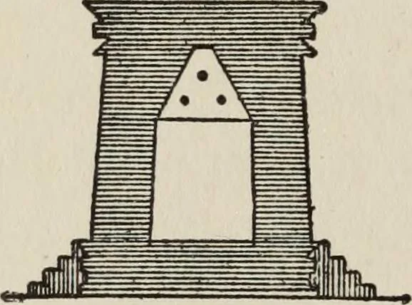 An illustration from Sacred mysteries among the Mayas and the Quiches, 11,500 years ago ; their relation to the sacred mysteries of Egypt, Greece, Chaldea and India; Free Masonry in times anterior to the Temple of Solomon, 1909, leaf 63
