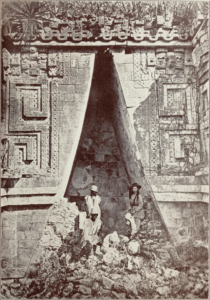An illustration from Sacred mysteries among the Mayas and the Quiches, 11,500 years ago ; their relation to the sacred mysteries of Egypt, Greece, Chaldea and India; Free Masonry in times anterior to the Temple of Solomon, 1909, leaf 90